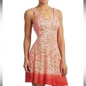 Athleta Red and White Patterned DRESS